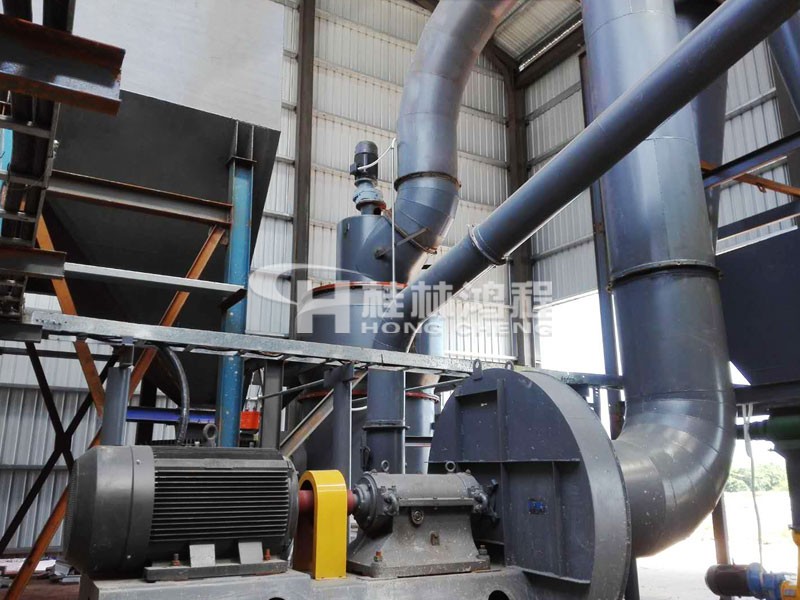 水泥生料磨粉機生產線設備HC1500擺式磨海南新案例現場 水泥生料磨粉機生產線設備HC1500擺式磨海南新案例現場